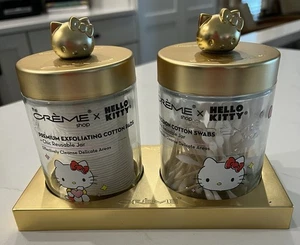 The Crème Shop X Hello Kitty Sanrio set 2 barattoli tamponi cotone oro - Foto 1 di 9
