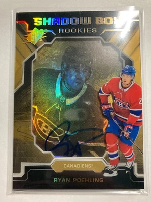 2019-20 SPx Shadow Box Rookie Autograph #S-RP Ryan Poehling RC 56/75 - Image 1 of 2
