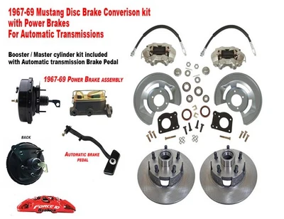 1967-68-69-70 Ford Mustang Front Power Disc Brake Conversion Kit- Auto trans - Image 1 of 4