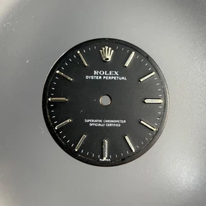 Quadrante 25mm per Rolex Oyster Perpetual nero - Picture 1 of 4