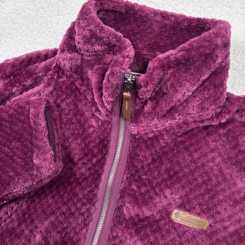 Женская флисовая куртка на молнии Columbia XL Fire Side II Sherpa Fuchsia 1819791 - Изображение 1 из 4