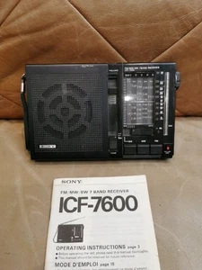 Sony ICF-7600 FM/AM Multi-Band Receiver World Radio - Picture 1 of 10