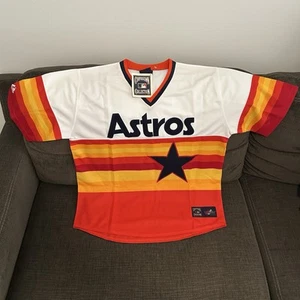 Majestic Authentic Houston Astros Retro Throwback MLB Baseball Jersey Men’s Sz L - Picture 1 of 7