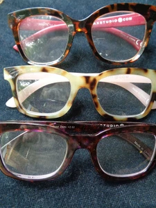 MAX STUDIO 3 PREMIUM READING GLASSES READERS +2.50 Cheetah Print /2 Styles - Picture 1 of 5