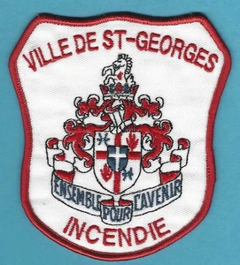 VILLE DE ST-GEORGES QUEBEC CANADA FIRE DEPARTMENT PATCH INCENDIE FLASH - Picture 1 of 1