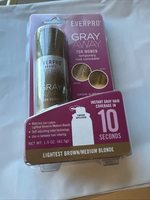 Everpro Gray Away LIGHTEST BROWN/MEDIUM BLONDE Root Concealer 1.5 oz/42.5g - Image 1 of 2