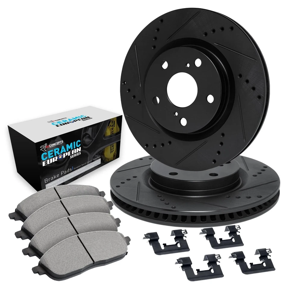 For BMW 640i xDrive Gran Coupe 14-19 Brake Kit Drilled & Slotted Rear Brake Kit - Изображение 1 из 2