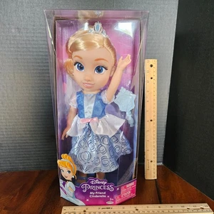 Disney Princess MY FRIEND CINDERELLA Baby Doll 14" w/ Dress Shoes Tiara NEW NIP - Picture 1 of 10