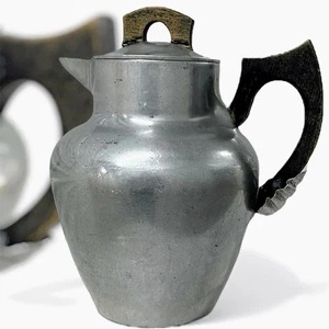 Vintage Super Maid Kochgeschirr schwere Aluminium Teekanne mit Infuser, Holzgriff USA - Bild 1 von 12