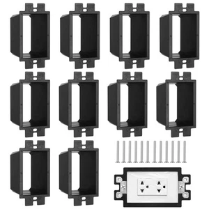 Extensores de caja eléctrica de 1 velocidad con tornillos, espaciador de salida negro 10 piezas - Imagen 1 de 6