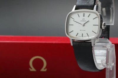 Vintage 1979 [Near Mint / Box] Omega De Ville Cal.625 Handaufzug Silber Damen - Bild 1 von 4
