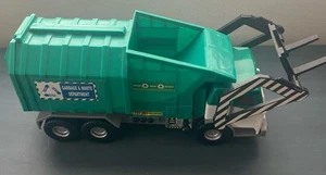 TONKA Mighty Motorized GARBAGE TRUCK Sanitation 17 inch Long Lights,sound,move - Picture 1 of 9