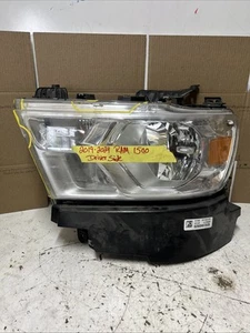 2019-2023 Dodge RAM 1500 Chrome Halogen Headlight Headlamp Left Driver Side - Picture 1 of 24