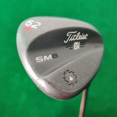  Titleist Vokey SM6 Lob Wedge Raw 62°/08 M Grind eje de acero agarre MCC 35" diestro Foto 1 de 4