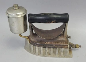 Antique natural gas tank steam iron The Monitor pat 1903 - Picture 1 of 5