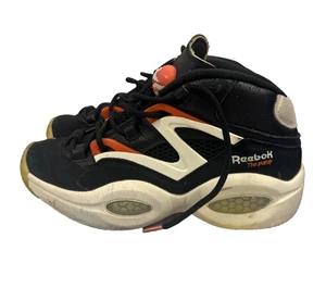 Reebok Question Pump H06496 Black White Orange Size 8 - Picture 1 of 13