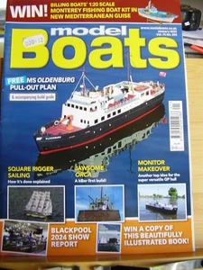 MODEL BOATS MAGAZINE JANUARY 2025 MS OLDENBURG PLANS AND BUILD GUIDE - Picture 1 of 3