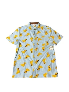 Disney Up Dug Dog Allover Print Grafik Button Down Kurzarm Shirt Freizeit S - Bild 1 von 4