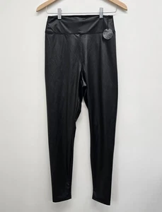 NWT Offline by Aerie Real Luxe Faux Leather Leggings Black Size Large NEW - Picture 1 of 10