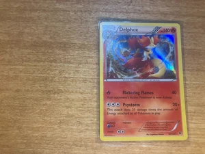 Pokemon Karte Delphox 13/124 XY Fates Collide Rare Holo Ultra Rare NM 2016 - Bild 1 von 2