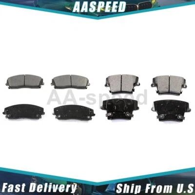 Brake Pads Front Rear For Dodge Charger 2017 2016 2015 2014 2013 2012 2011 2010 - Image 1 of 3