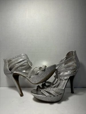 Sandalias formales de salón Brash para mujer con plataforma con tiras de piedra preciosa talla 8 1/2 HR Foto 1 de 4