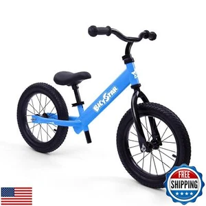 14 Inch Balance Bike for Kids 3-7 Year Old, No Pedals, Air Rubber Tires, Adju - Picture 1 of 5
