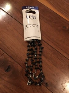 ESTUDIO ICU GAFAS MUJER CORREA ACCESORIO LECTORES CUENTAS NEGRAS NUEVO - Imagen 1 de 5