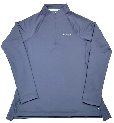 NUEVO NUEVO CON ETIQUETAS Peter Millar 1/4 Cremallera Perth Raglan LS Pullover Azul Marino Golf MUJER/DAMA M Foto 1 de 4