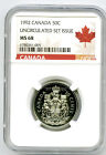 1992 CANADA 50 CENT NGC MS68 DOUBLE DATED HALF DOLLAR 125TH ANNIVERSARY