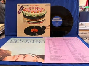 ROLLING STONES LET BLEED INSERT + POSTER NPS 4. ORIGINAL USA LP EXC+ - Bild 1 von 3