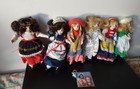 Lot of 6 Vintage Worlds Of Effanbee 8" International Series Dolls