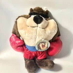 Guante de Boxeo Rojo Warner Bros Peluche Diablo Tazmaniano 1988 De Colección - Imagen 1 de 11