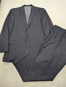 Traje Jack Victor Para Hombre 44L 38x32 Gris Lana 2 Piezas Chaqueta Pantalones Hecho en Unión Canadá - Imagen 1 de 24