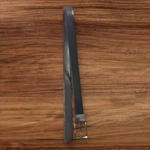 Cinturón Steve Madden Correa de Cuero Negro Gris Informal Talla 38 - Imagen 1 de 4