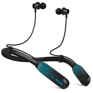 Neckband Bluetooth Headphones, 200H Extra Long Playtime Wireless Stereo Neckband - Picture 1 of 8