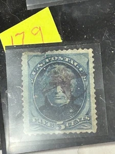 postage stamp. USA, 5 cent Zachary Taylor, Scotts # 179. Free Shipping - Picture 1 of 1