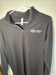 COCA-COLA Black Merchandiser Employee Uniform Polo Shirt Men's M - Picture 1 of 4