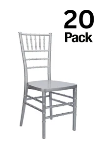 ToughResin Mono-Frame Chiavari Chair, 20 Chair Bundle, Fully Assembled - Picture 1 of 47