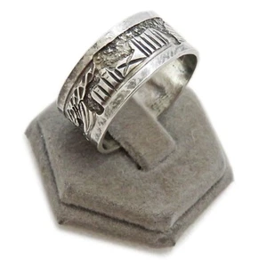 Anillo narrador de cuentos de plata esterlina Becenti nativo americano talla 10,25 - Imagen 1 de 13