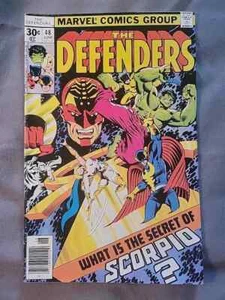 The Defenders #48 (Jun 1977, Marvel) What Is the Secret of Scorpio FN/VF - Picture 1 of 4