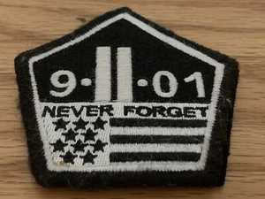 9/11 Never Forget Patch Twin Towers 3.5 INCH Hook Patch By Miltacusa 3.5" Tall - Picture 1 of 3