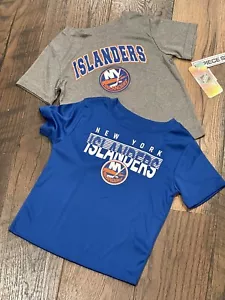 Paquete de 2 camisas azules y grises de los New York Islanders NHL para niños pequeños - nuevas con etiquetas - Imagen 1 de 6
