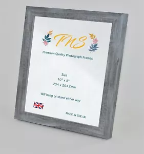 Elegante Azul/gris Madera Sólida A4 Certificado de Foto Póster Marco de Imagen Hecho en el Reino Unido - Imagen 1 de 5