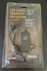 NEW Telex H-531 USB Digital HeadWorn Microphone noise cancellation Voice - Picture 1 of 4