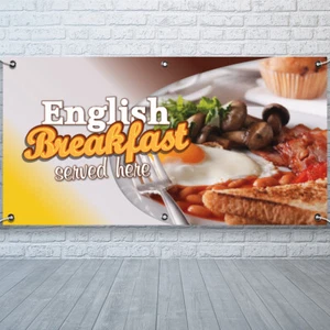 PCV Banner Printing English Breakfast Promotional Advertisement Outdoor - Picture 1 of 3
