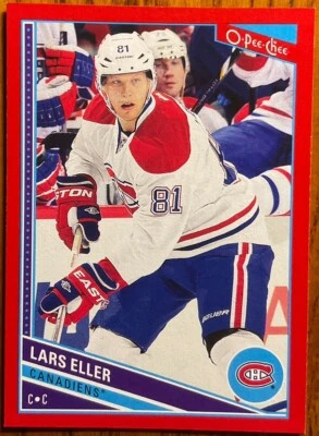 2013-14 O-Pee-Chee Red Lars Eller #449 Montreal Canadiens - Image 1 of 2