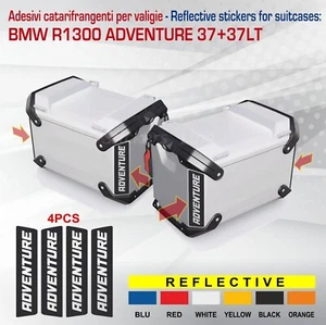 4 Adesivi catarifrangenti per valigie BMW R1300 GS Adventure R 1300 adv M.2 - Foto 1 di 3