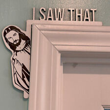 Door Frame I Saw That Jesus Sign I Saw Jesus Door Christian Home Corner Decor  ♧