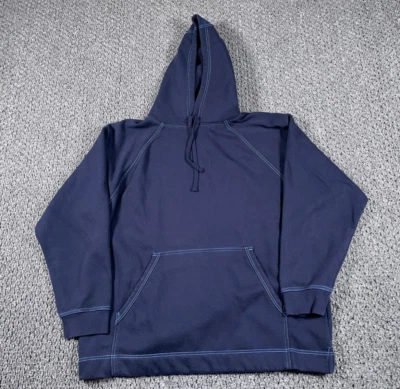 Sudadera con Capucha Peso Pesado Champs De Colección Adulto XL Azul Oscuro De Gran Tamaño Foto 1 de 4